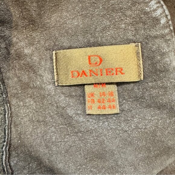 Vintage Danier Brown Suede Shearling Jacket - Picture 5 of 7